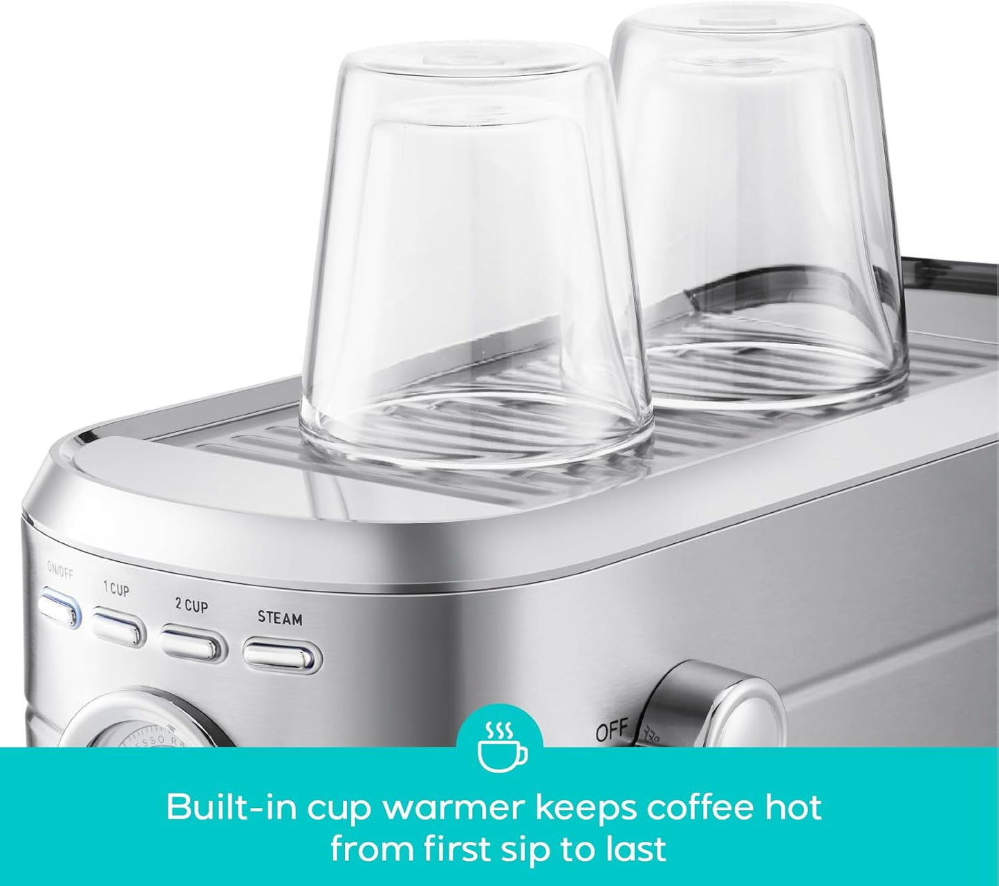 CASABREWS CM5418 Espresso Machine 20 Bar, Compact Espresso Maker with Steam Milk Frother