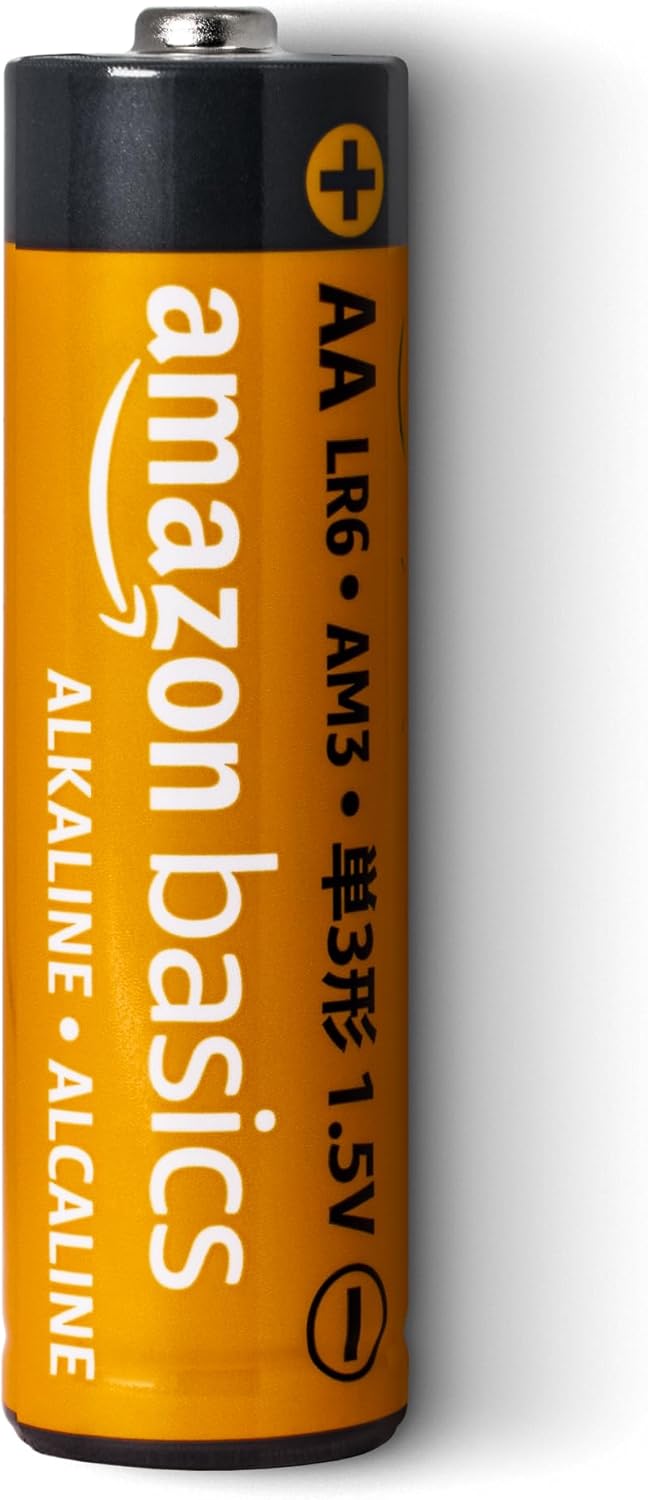 Amazon Basics 96-Pack AA Alkaline High-Performance Batteries, 1.5 Volt, 10-Year Shelf Life