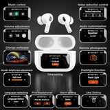 Wireless Earbuds Visible Touch Screen Control