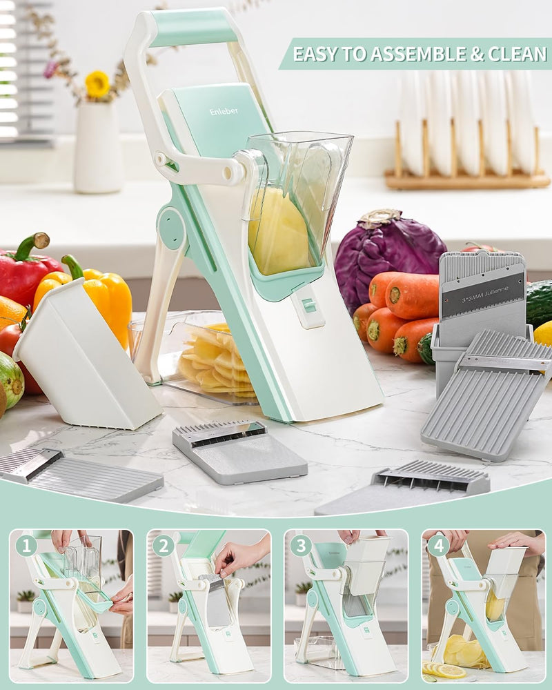 Enleber™ Upright Mandoline Slicer Safe Vegetable Chopper