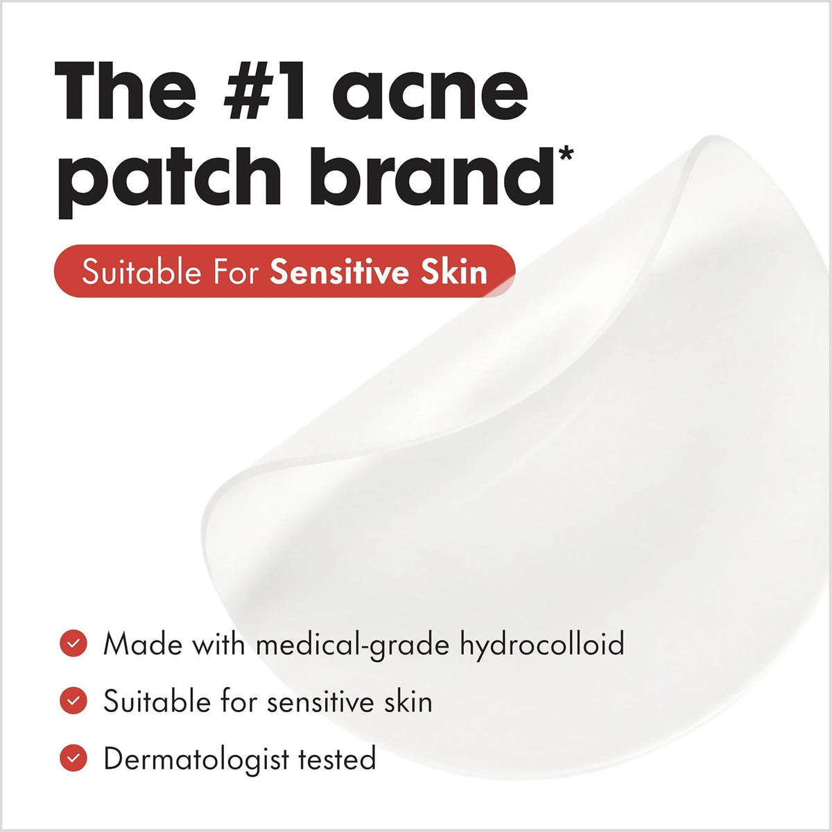 3 Pack Mighty Patch Hero Cosmetics Original Nighttime Acne Pimple Patches, 72 Ct