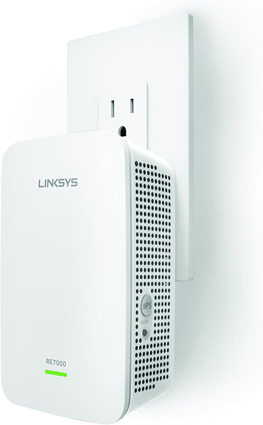 Linksys WiFi Extender, WiFi 5 Range Booster, Dual-Band Booster, 2,500 Sq. ft Coverage, Speeds up to (AC1900) 1.9Gbps - RE7000