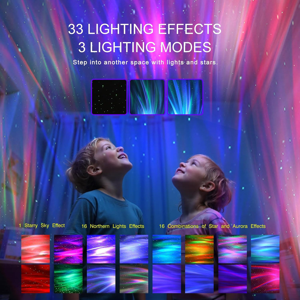 Northern Galaxy Light Aurora Projector with 33 Light Effects