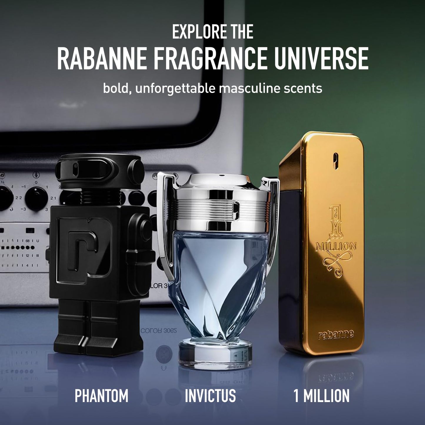 Rabanne 1 Million Elixir Parfum Intense - Long Lasting Luxury Cologne for Men with Rose Damascena, Vanilla Absolute & Cedarwood 3.4 Fl Oz