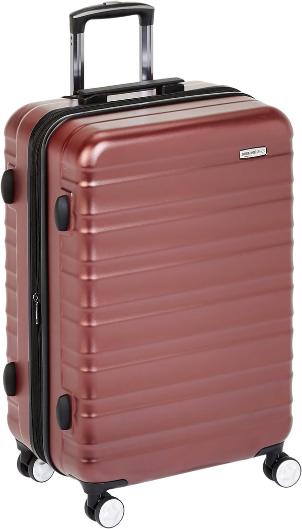 Amazon Basics Hardside Spinner Luggage with Built-In TSA Lock - 26-Inch Carry-on, Red