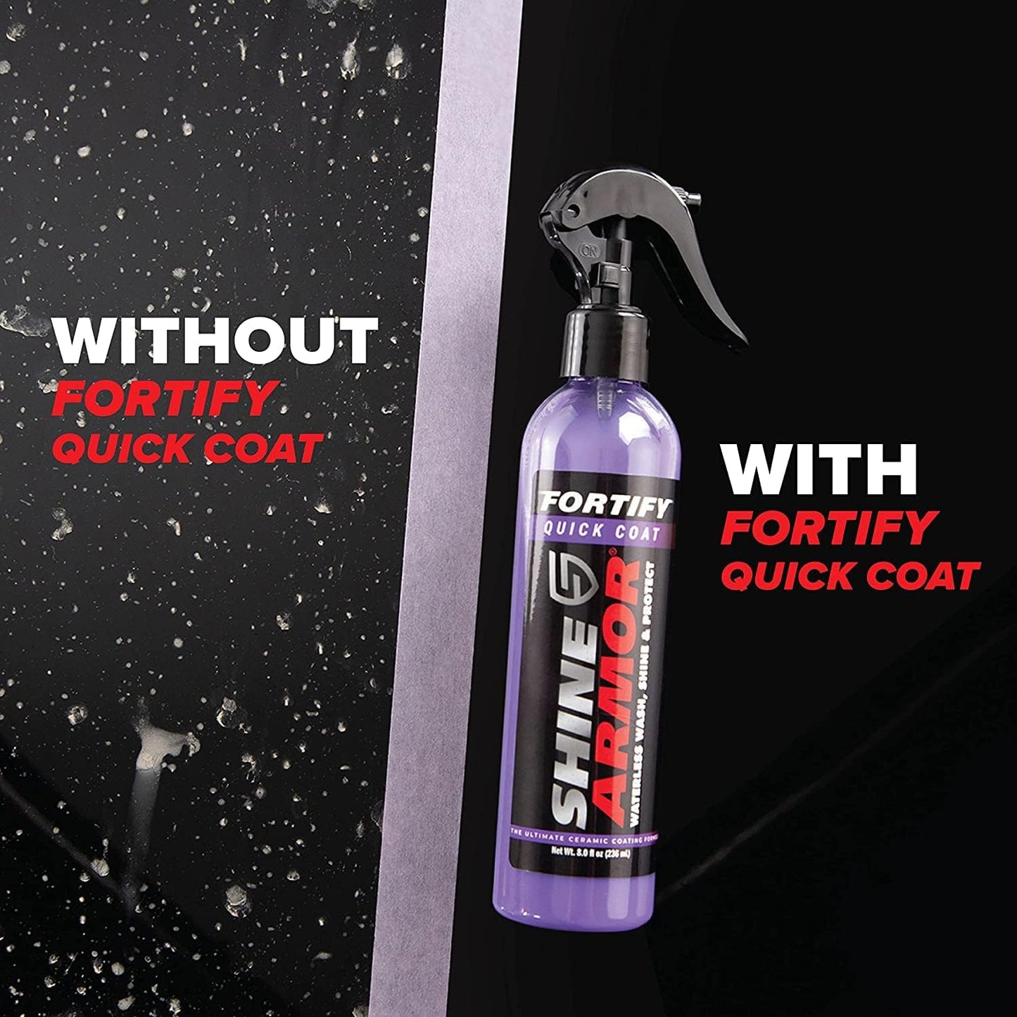 3 Pack Shine Armor Car Wax Spray and Ceramic Coating for Cars 16fl oz