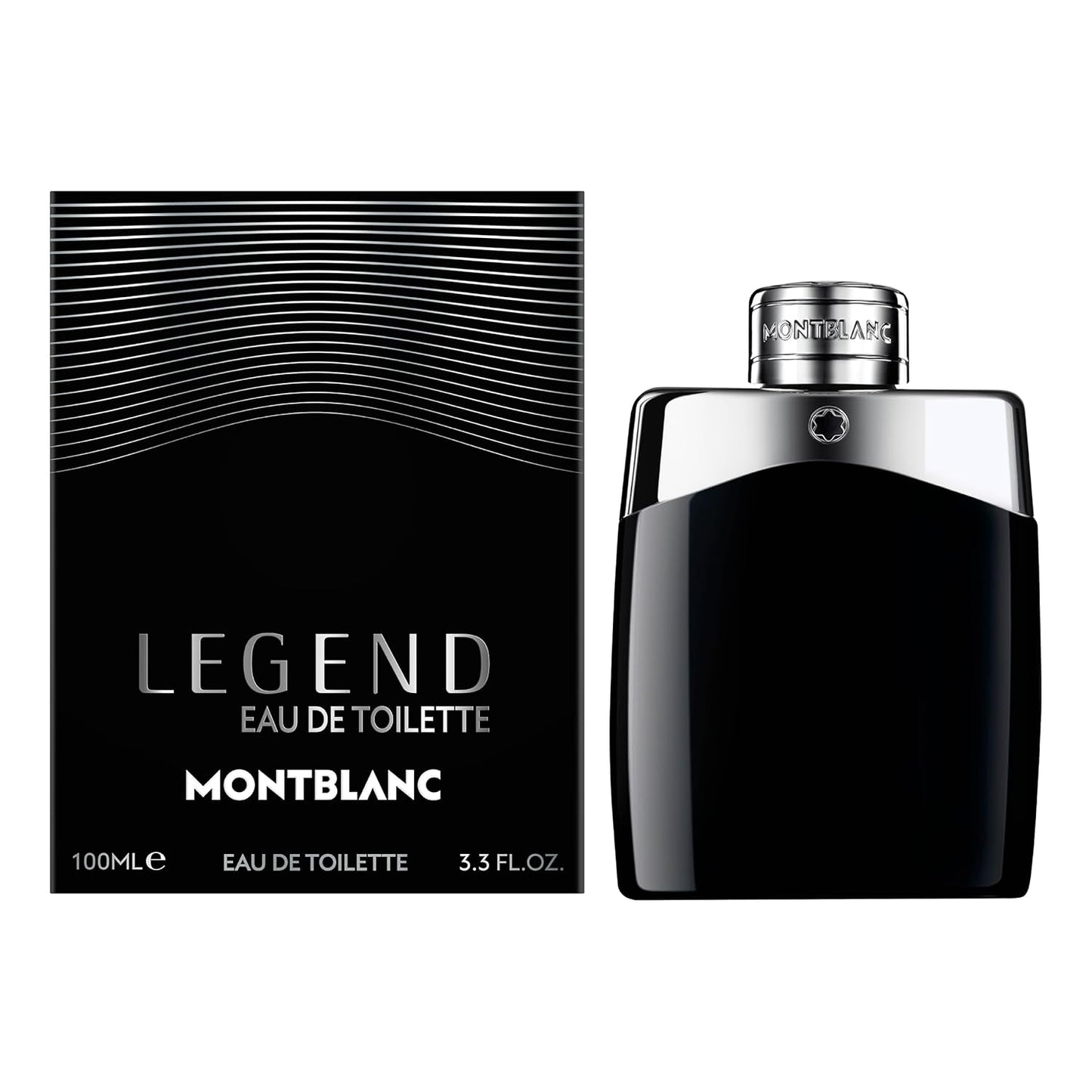 MONTBLANC - Legend Eau de Toilette - Men's Fragrance - Fresh & Fougere - With notes of Bergamot, Jasmine & Sandalwood 3.3 Fl Oz