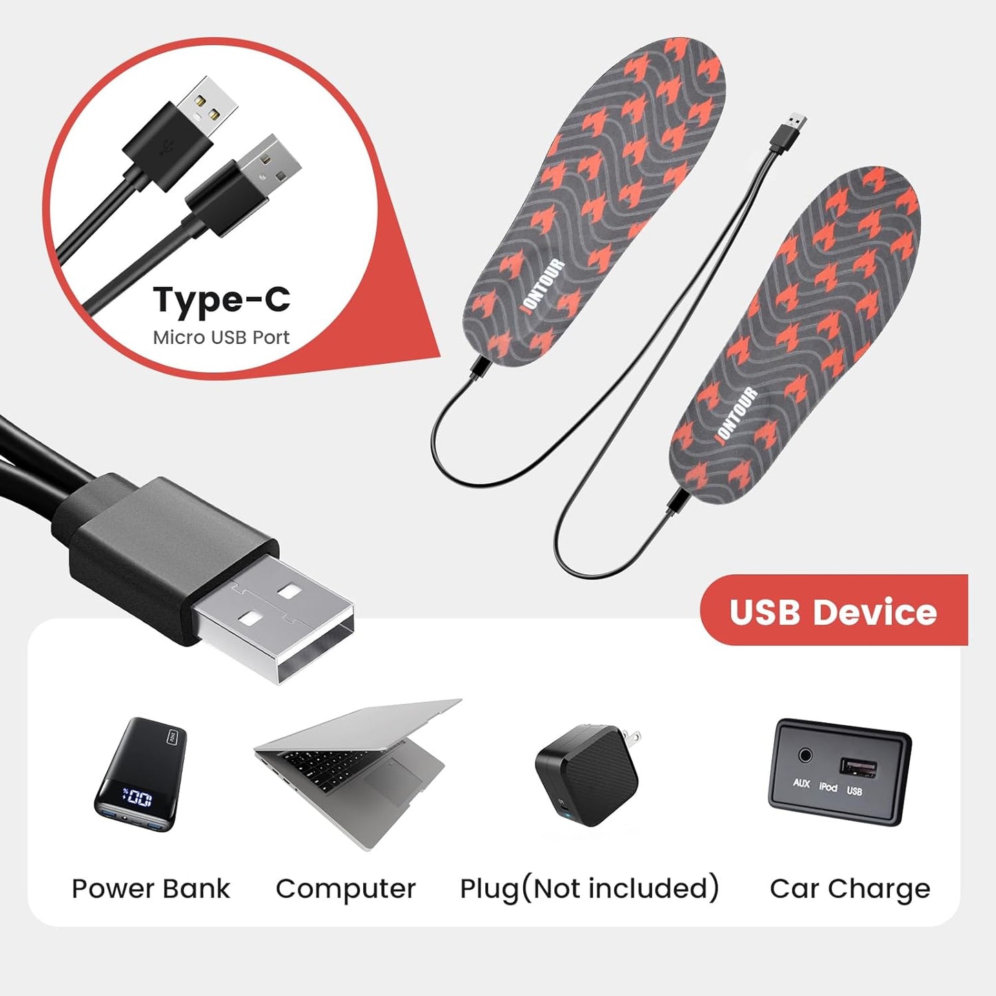 Rechargeable Heated Insoles