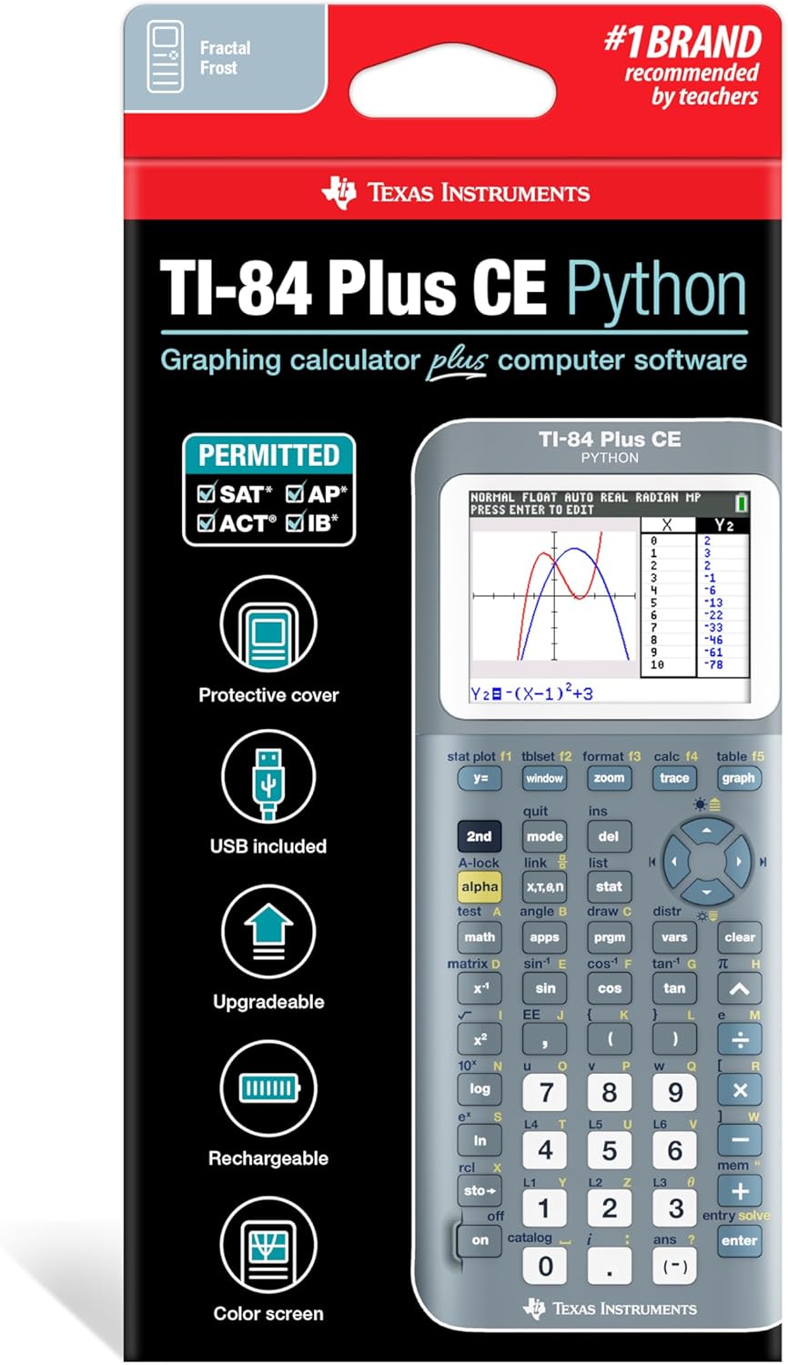 TI-84 Plus CE Graphing Calculator, Fractal Frost