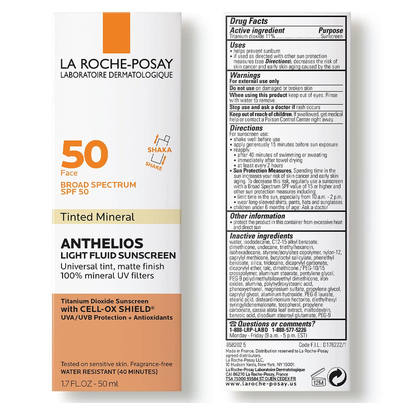 La Roche Posay Anthelios Tinted Mineral Sunscreen- 1.7 Ounces