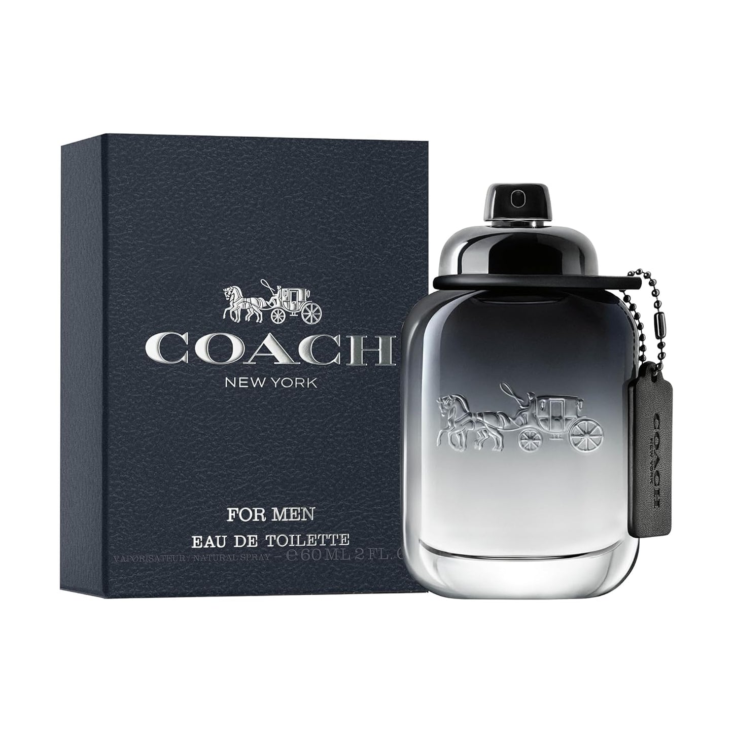 Coach for Men Eau de Toilette - Men's Fragrance - Fougere Woody - With notes of Pear Nashi, Cardamom & Vetiver 2 fl oz