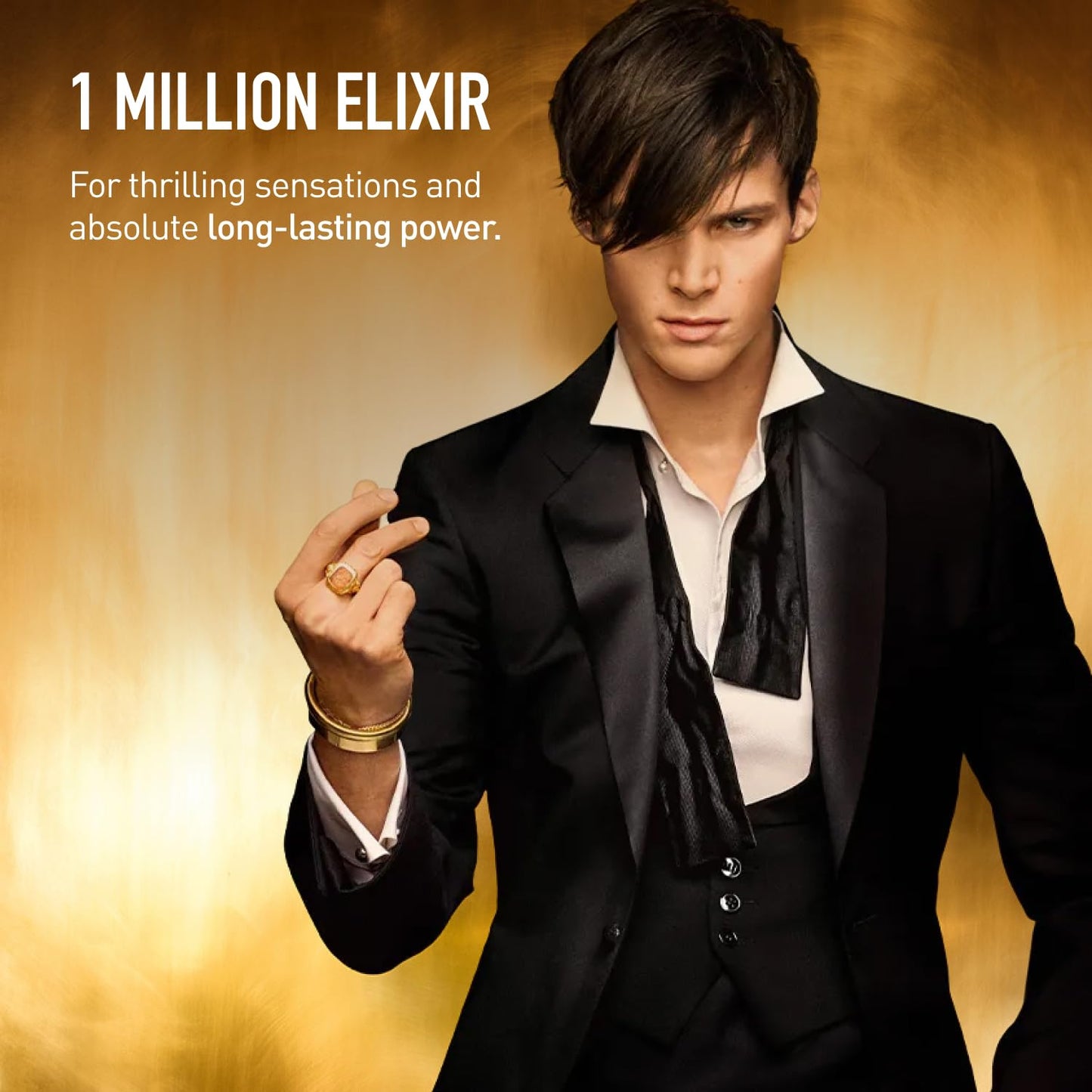 Rabanne 1 Million Elixir Parfum Intense - Long Lasting Luxury Cologne for Men with Rose Damascena, Vanilla Absolute & Cedarwood 3.4 Fl Oz