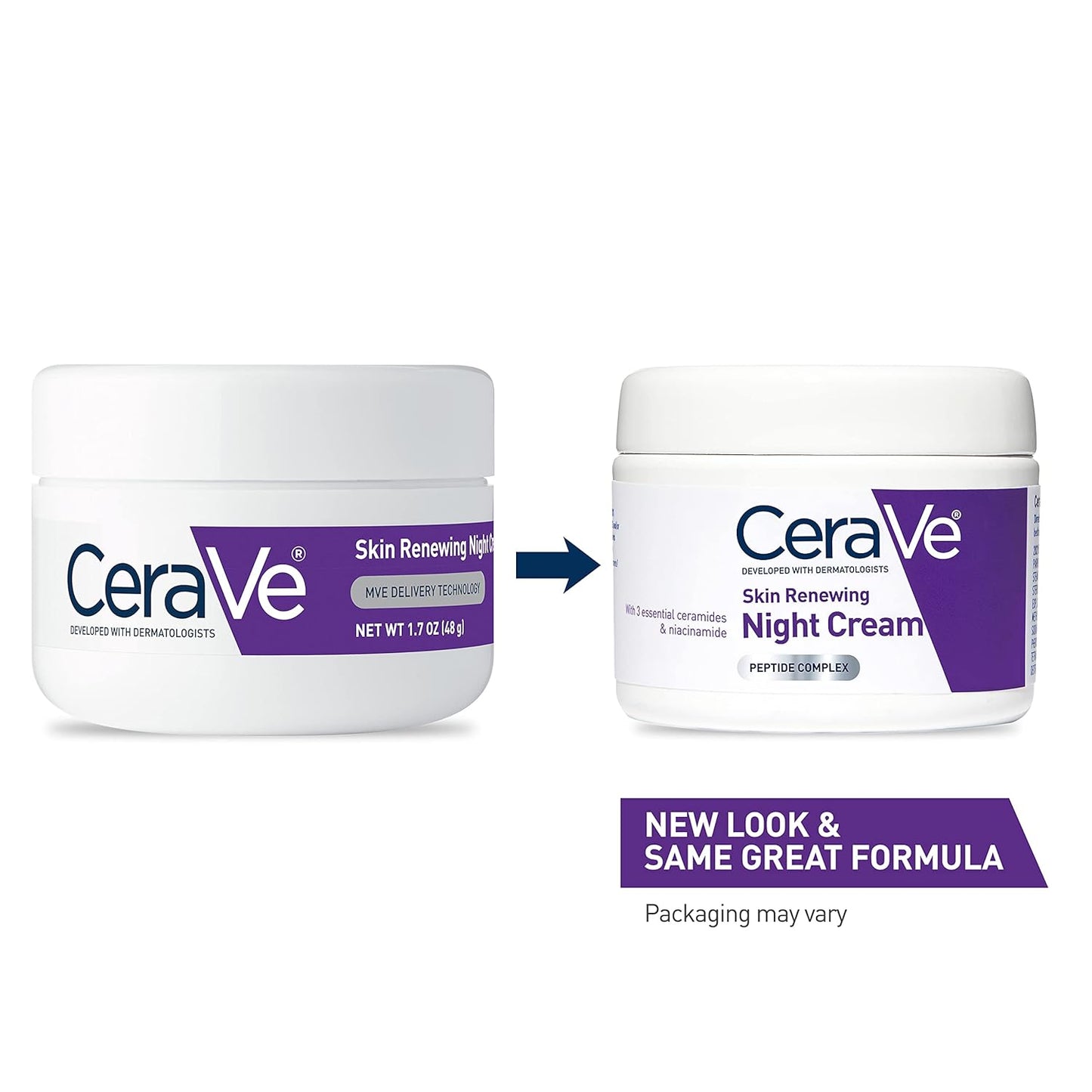 CeraVe Skin Renewing Night Cream, 1.7 oz (2-Pack)