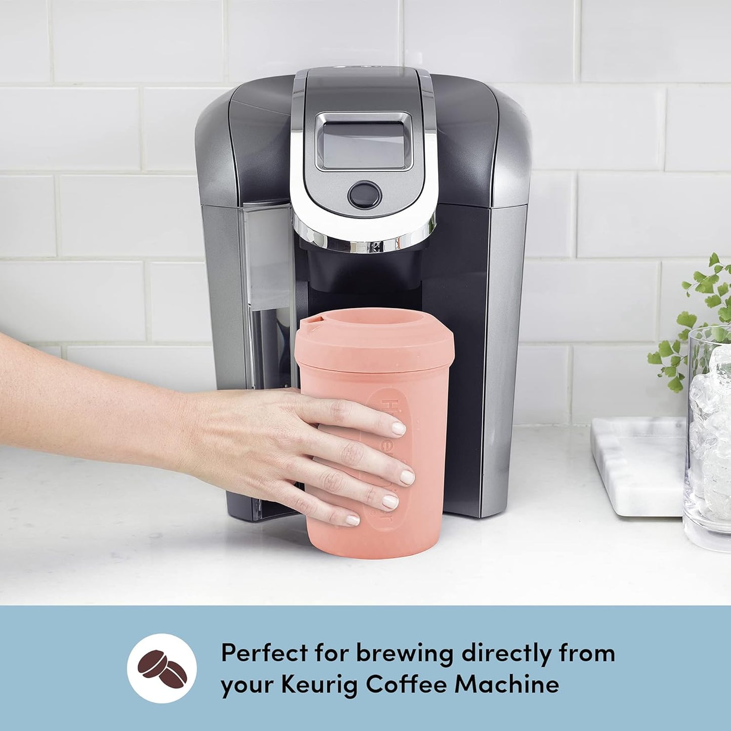 2 Pack HyperChiller HC2RG Patented Iced Coffee/Beverage Cooler 12.5OZ