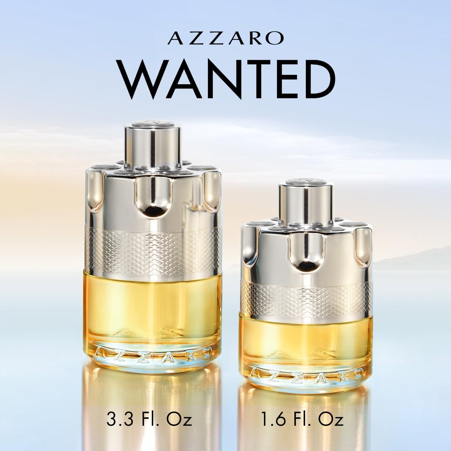Azzaro Wanted Eau de Toilette - Vibrant & Irresistible Luxury Perfumes for Men - Full Size, 3.3 Fl. Oz