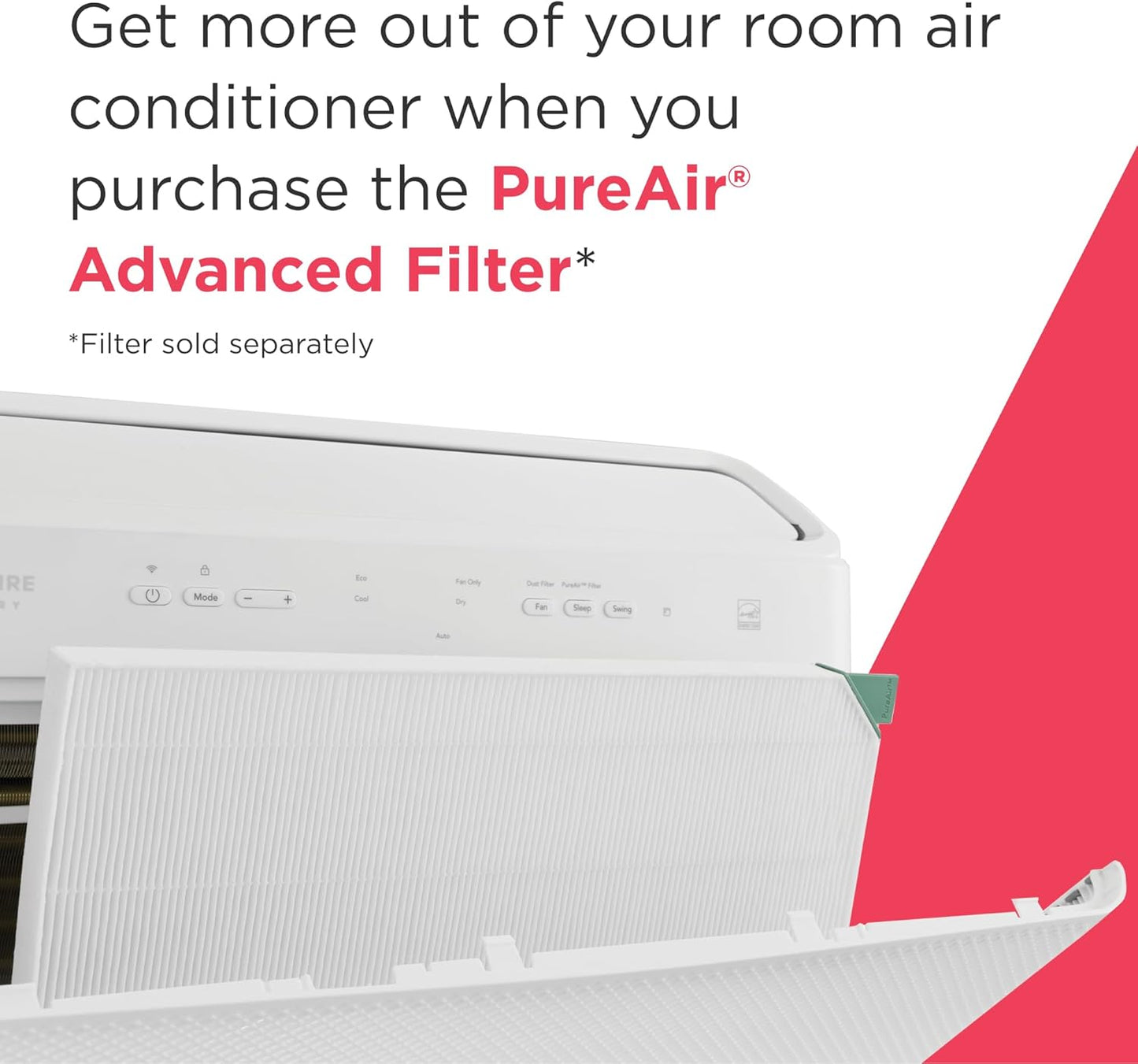 Frigidaire 8,000 BTU Smart Inverter Window Air Conditioner with Wi-Fi and Energy Star Certification, Cools Up to 350 Sq. Ft., Ultra Quiet Operation, White
