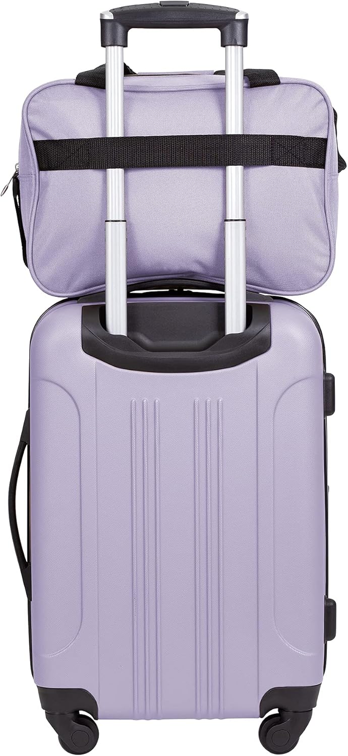 Travelers Club Midtown Hardside 4-Piece Luggage Travel Set, Lilac