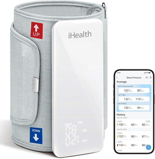 iHealth Neo Wireless Blood Pressure Monitor, Upper Arm Cuff, Bluetooth Blood Pressure Machine, Ultra-Thin & Portable, App-Enabled for iOS & Android