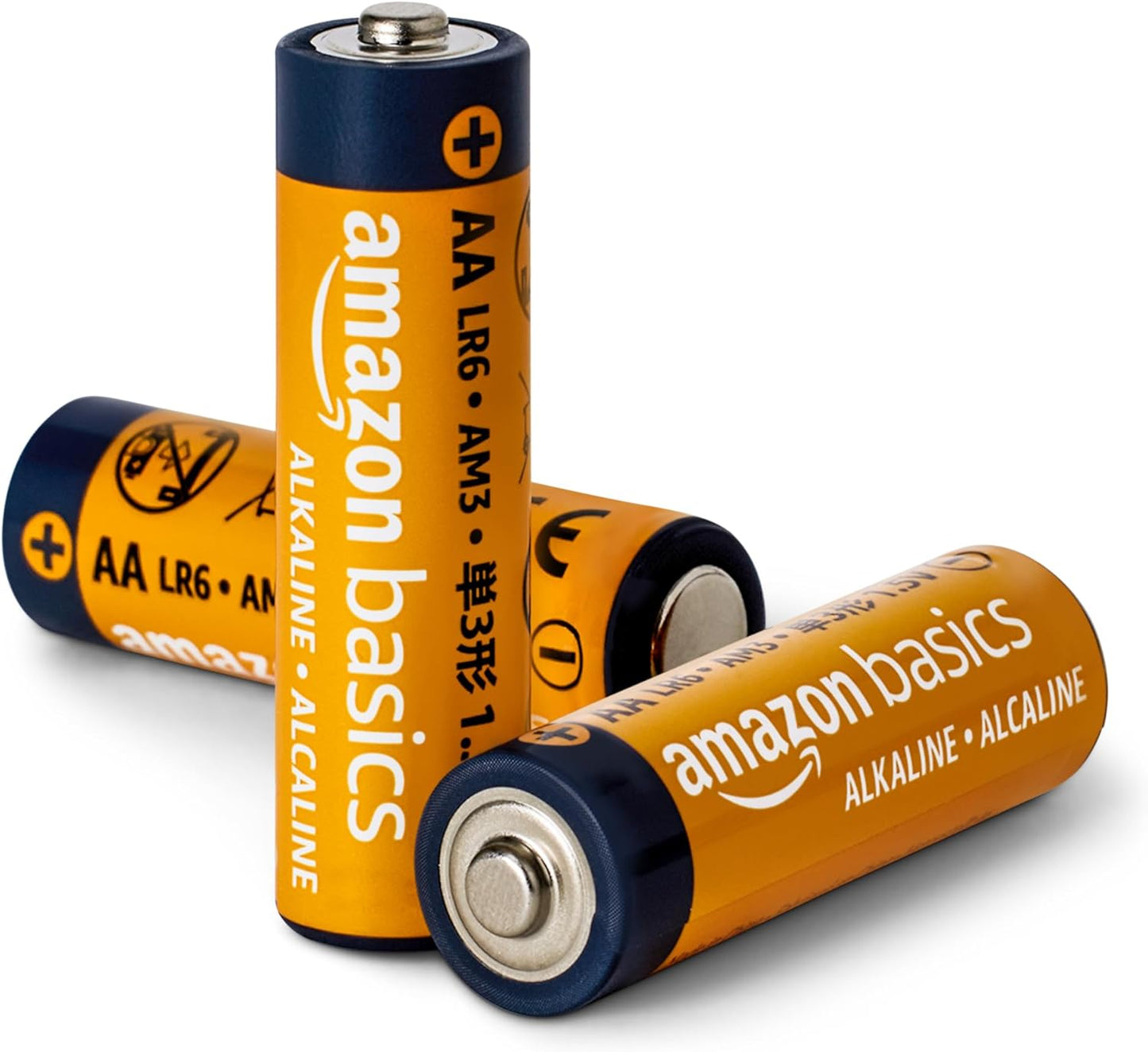 Amazon Basics 96-Pack AA Alkaline High-Performance Batteries, 1.5 Volt, 10-Year Shelf Life