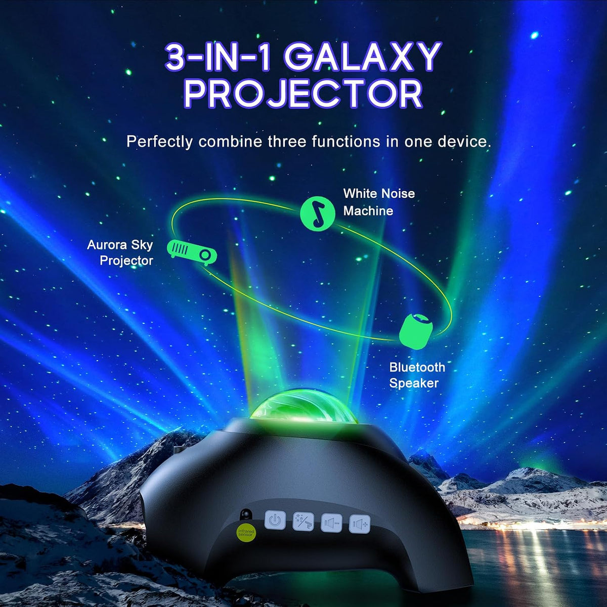 Northern Galaxy Light Aurora Projector with 33 Light Effects