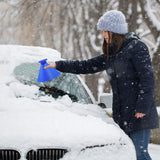 4-Pack Magical Ice Scrapers, Funnel Snow Scrapee for Car Windshield, Frost Removal Cleaning Tool