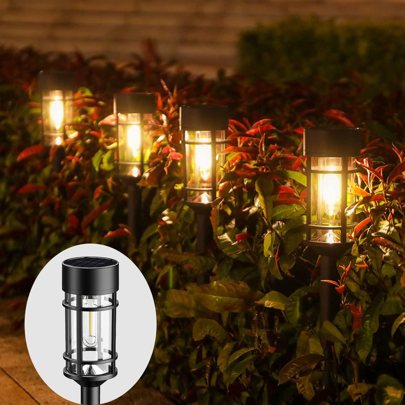 Hakol 8 Pack LED Solar Lights Outdoor Waterproof 3000k