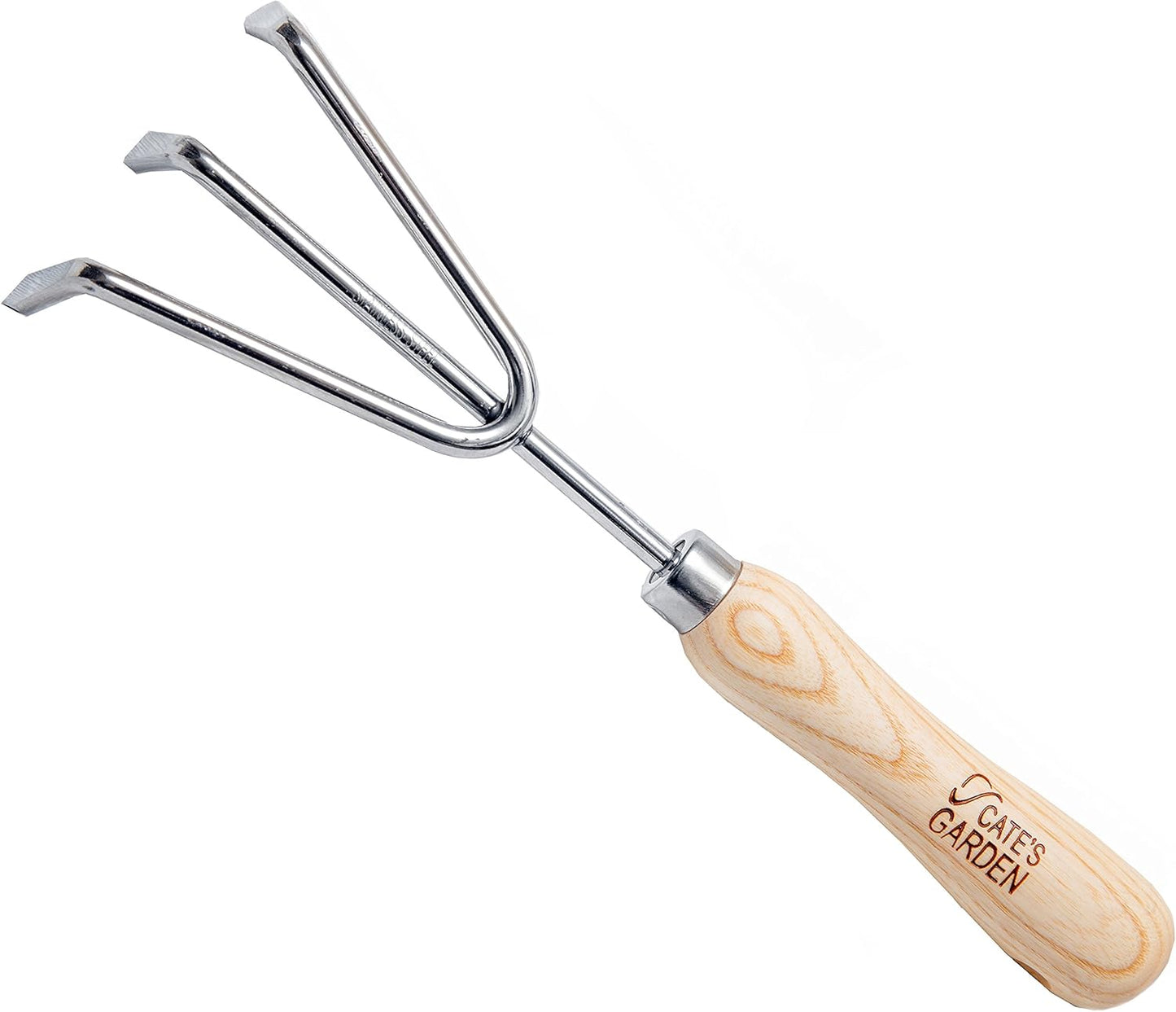 3 Pack Cate's Garden Garden Hand Cultivator Premium Hand Rake for Tilling Soil