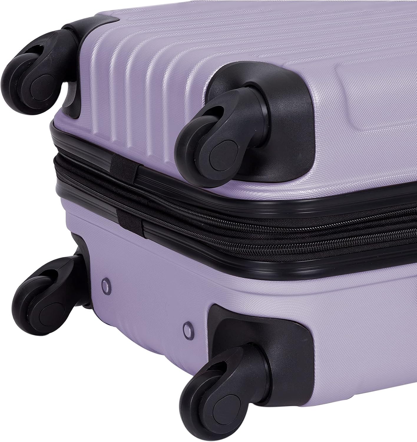 Travelers Club Midtown Hardside 4-Piece Luggage Travel Set, Lilac