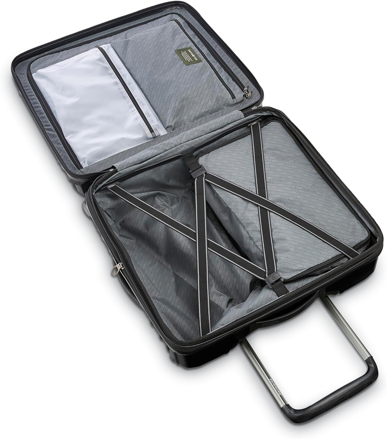 Samsonite Stryde 2 Hardside Expandable with Double Spinner Wheels, Medium Glider, Stealth Black