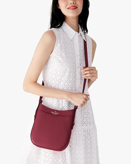 kate spade new york womens Leila Pebbled Leather North South Crossbody