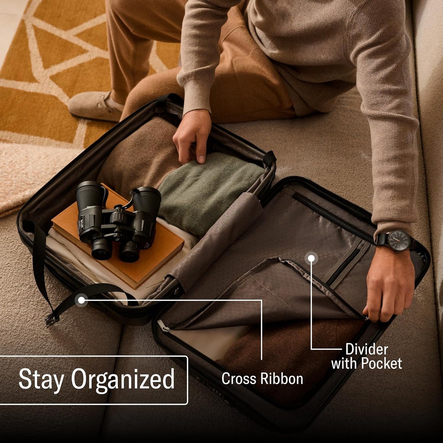 Samsonite Freeform 2-Piece Luggage Set - Carry-On & Large Checked Luggage with Dual Spinner Wheels