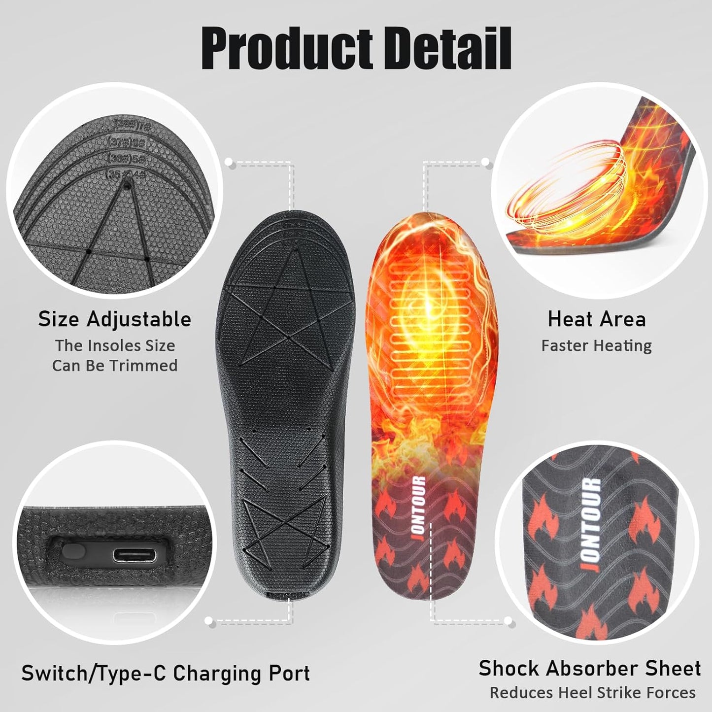 Rechargeable Heated Insoles