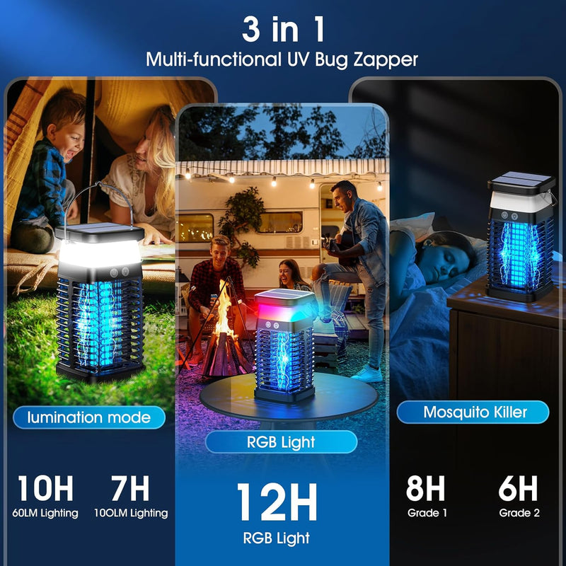 Solar Light + Bug Zapper 2 in 1