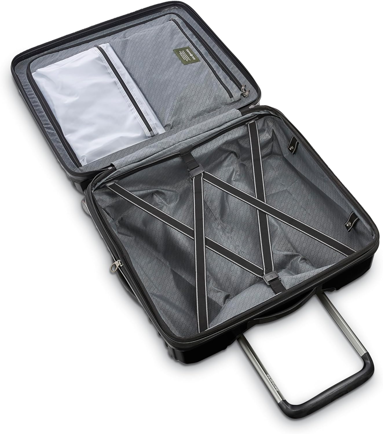 Samsonite Stryde 2 Hardside Expandable with Double Spinner Wheels, Medium Glider, Stealth Black