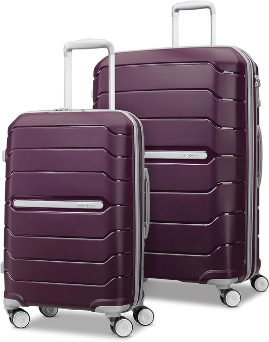 Samsonite Freeform 2-Piece Luggage Set - Carry-On & Large Checked Luggage with Dual Spinner Wheels