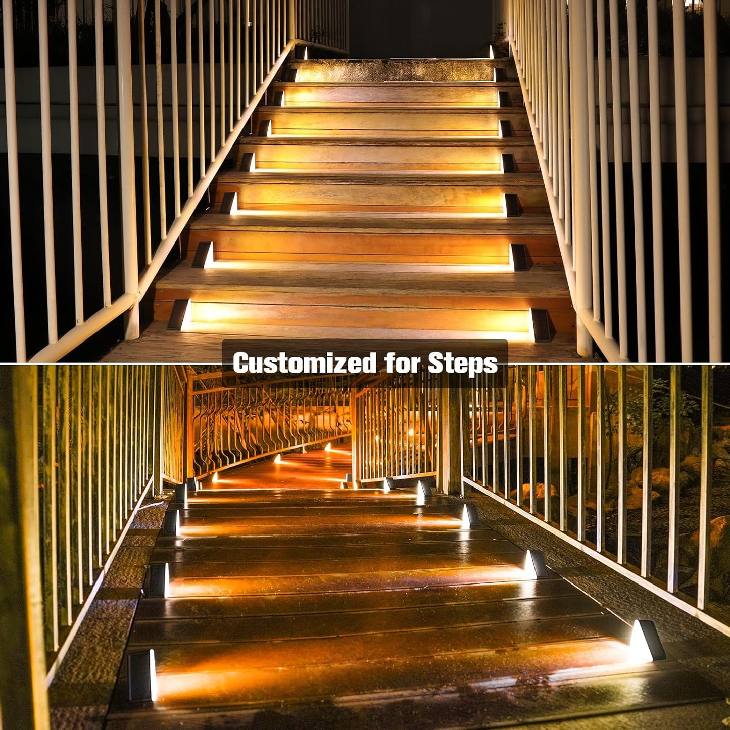 12 Pack Solar Step Lights,80 Lumen