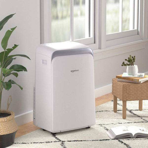 Amazon Basics Portable Air Conditioner with Remote - Cools 550 Square Feet, 12,000 BTU ASHARE / 8000 BTU SACC