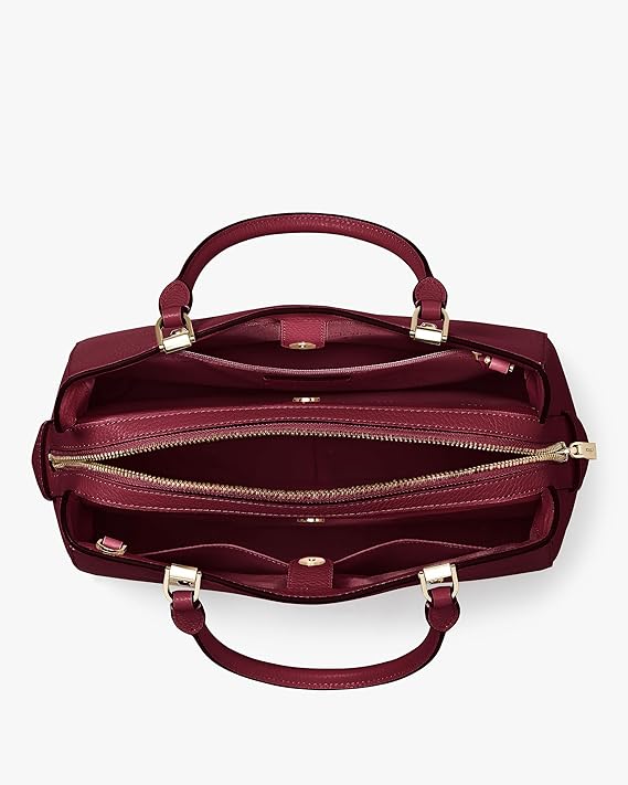 kate spade new york Leila Pebbled Leather Medium Triple Compartment Satchel