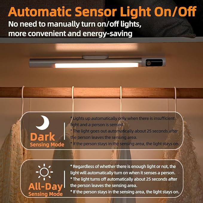 Kitchen LED Cabinet Light – 38 cm – Motion Sensor – 1200 mAh Rechargeable