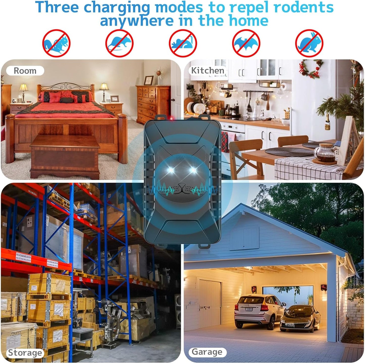 Rodent Repellent, Plug-in Mouse Repellent for Car, 2 Pack