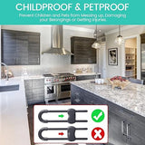 10 Pack Cabinet Locks – U Shaped Safety Child Locks – Adjustable