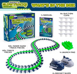 USA Toyz Zero G Space Glow Race Track for Kids- 258pc