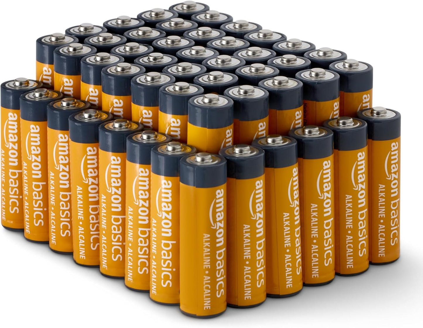 Amazon Basics 96-Pack AA Alkaline High-Performance Batteries, 1.5 Volt, 10-Year Shelf Life