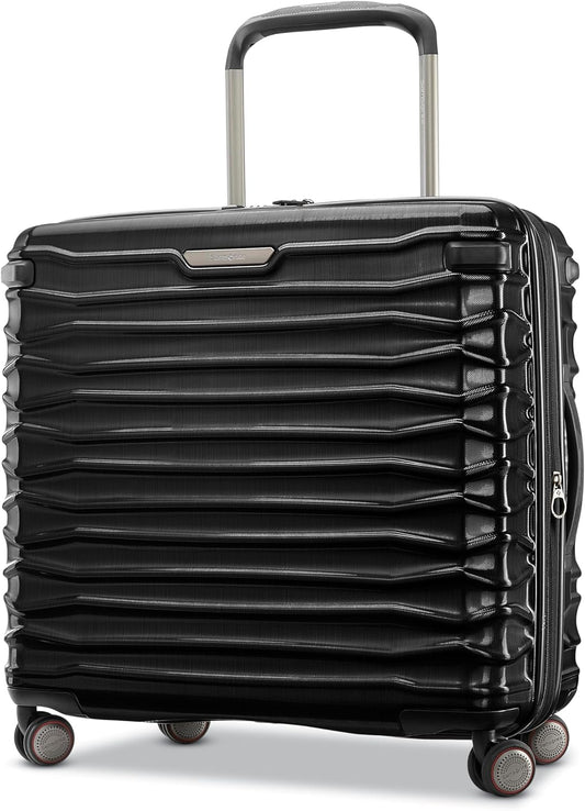 Samsonite Stryde 2 Hardside Expandable with Double Spinner Wheels, Medium Glider, Stealth Black