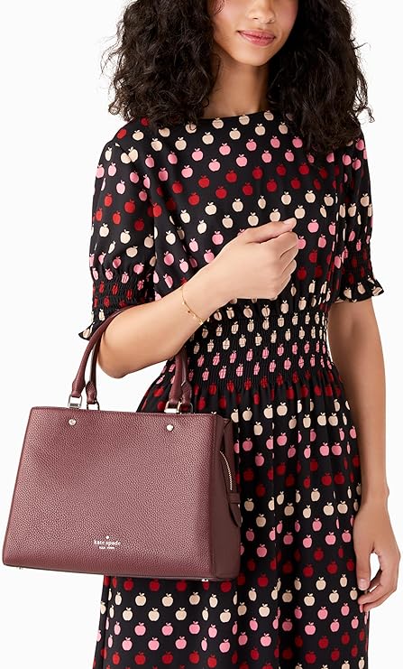 kate spade new york Leila Pebbled Leather Medium Triple Compartment Satchel