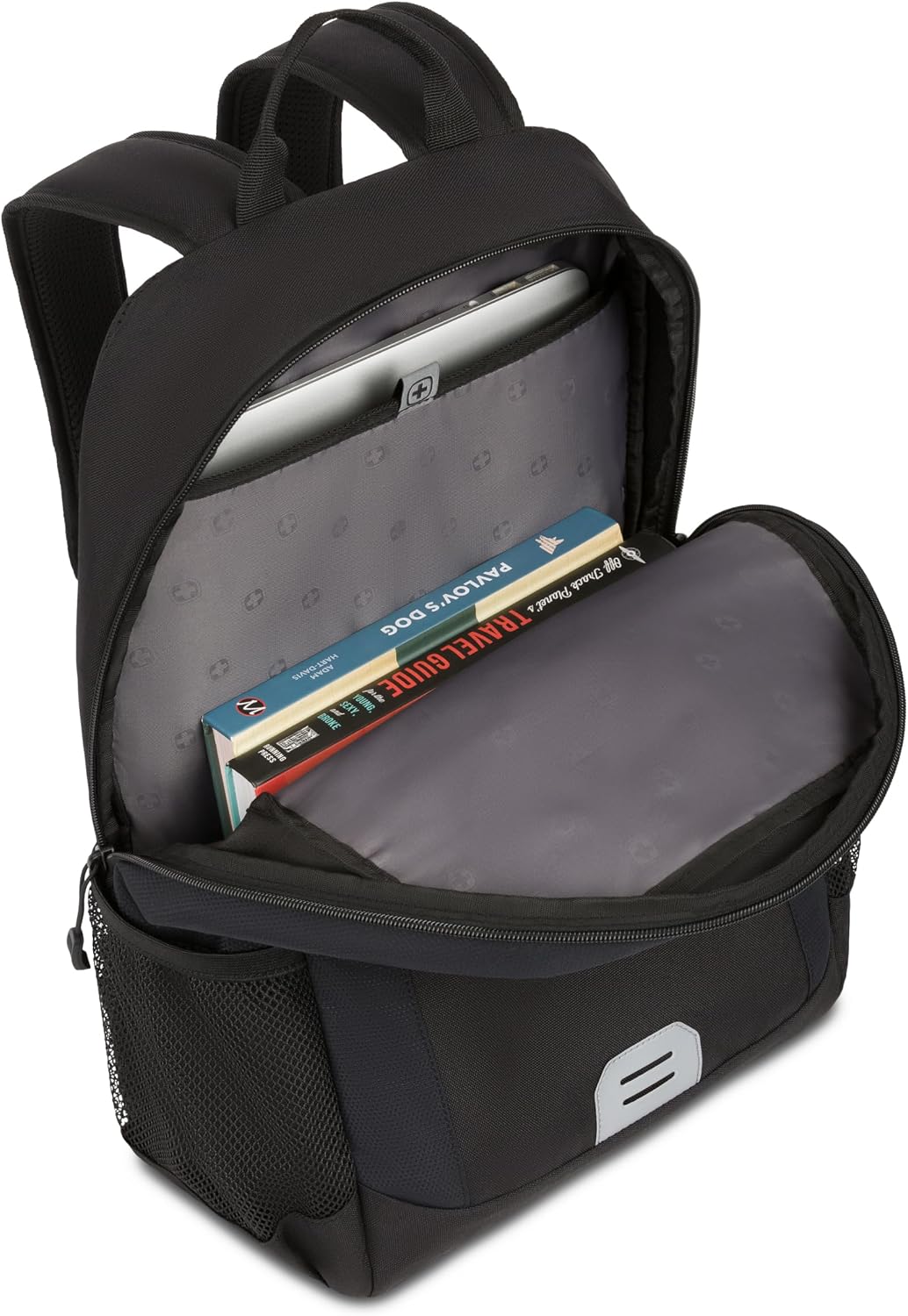 SwissGear Intro Laptop Backpack, Black, 17.5"x12"x6"