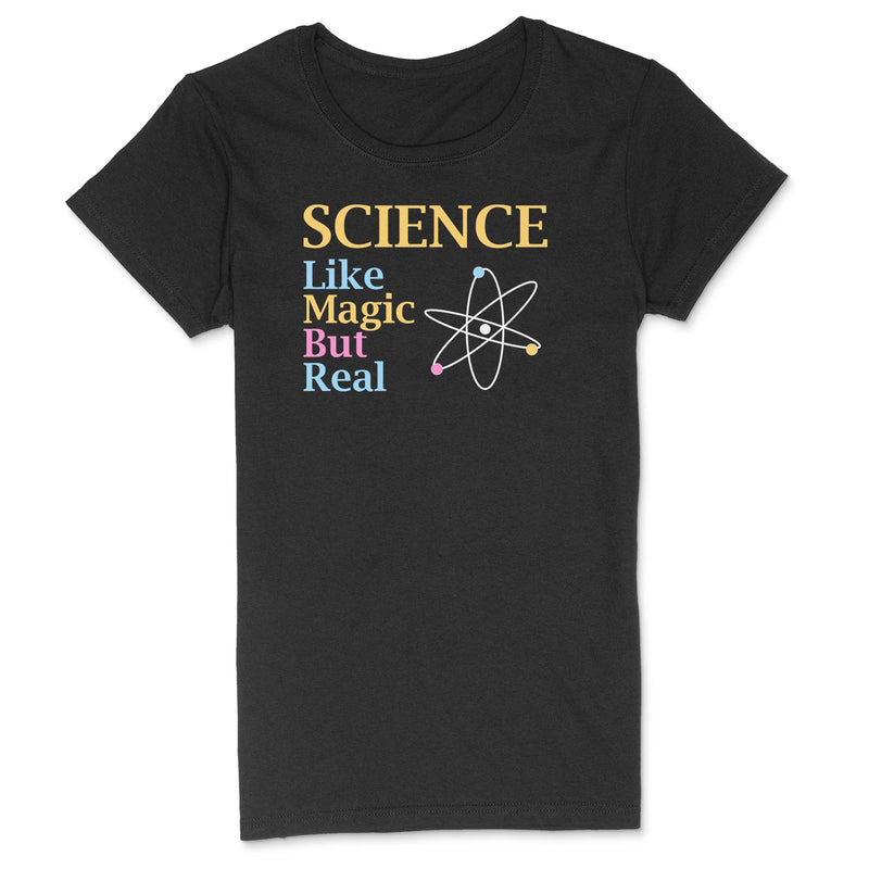 "Science- Like Magic But Real" Premium Midweight Ringspun Cotton T-Shirt - Mens/Womens Fits