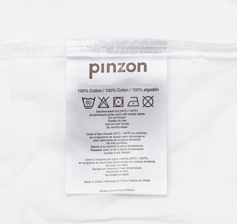 Amazon Brand – Pinzon Hypoallergenic Cotton Duvet Protector, Full/Queen,90x90/"