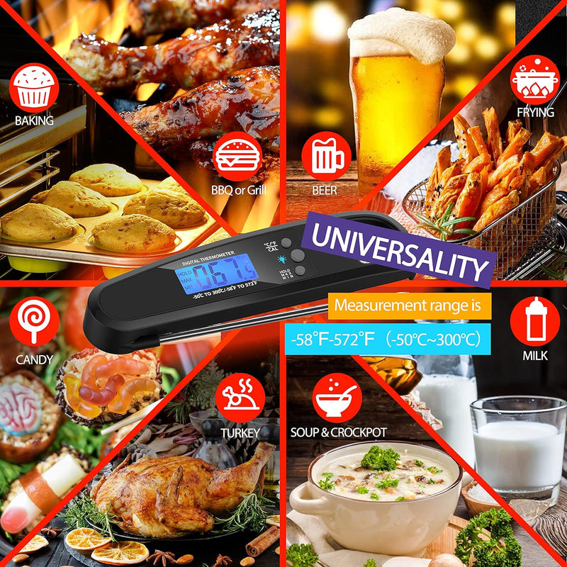 Instant Read Meat Thermometer for Kitchen Cooking