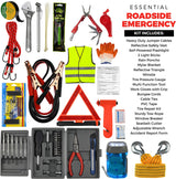 156 Piece Multipurpose Roadside Emergency Car Kit